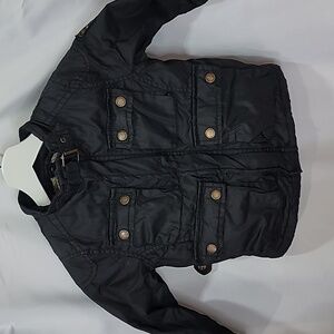 ZARA BOYS Sherpa Vest Layered Jacket Moto Jacket